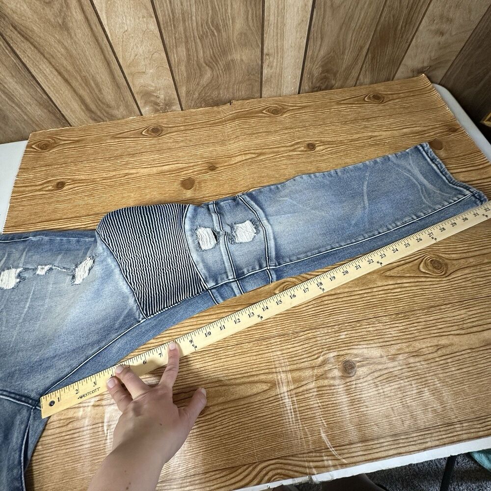 Reason Denim Jeans Distressed Mulberry Moto Jeans Men’s Size 40 Hand Crafted - Picture 10 of 16